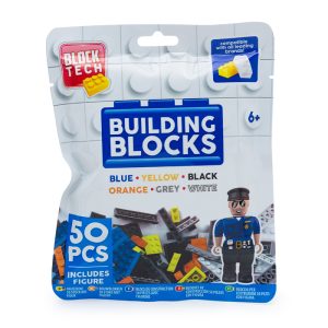 Σακουλάκι Block Tech Building Blocks 50τεμ. Μπλε
